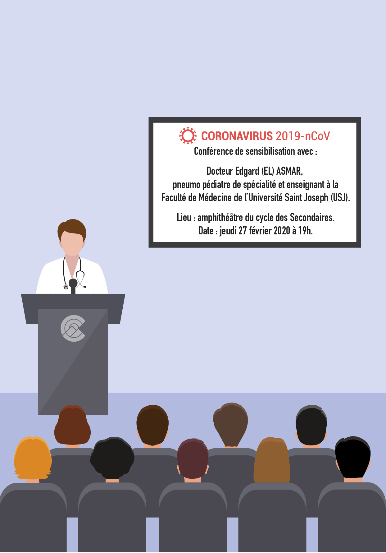 Coronavirus : Conférence de sensibilisation avec Docteur Edgard (EL) ASMAR